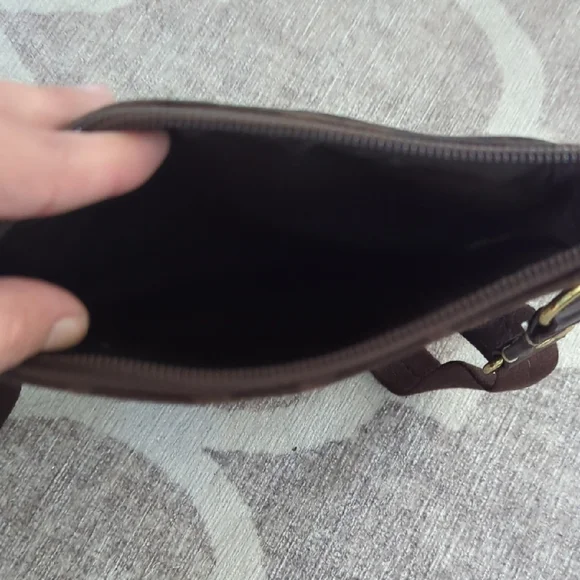 Brown Canvas Crossbody Bag Coach - Picture 6 of 7